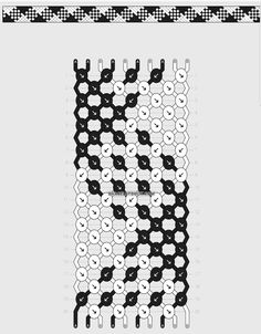 the pattern is made up of black and white circles, which are arranged in rows