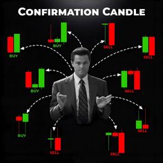 a man in a suit and tie standing in front of candles with the words confrontation candle on it