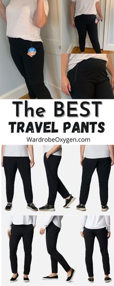 Searching for the Best Travel Pants. Like many women, I have a hard time finding pants that fit me well, suit my taste, and are appropriate for my lifestyle. So many styles with gappy waists, useless or no pockets, awkward seaming, or a single too short inseam option. So many weird shiny fabrics and narrow, binding bands of elastic and buttons that dig into your flesh and snaps that won't stay closed! Pants For Plus Size Women, Best Travel Pants For Women, Travel Pants For Women, Pants For Plus Size, Best Travel Pants, Plus Size Workwear, Fall Outfits For School