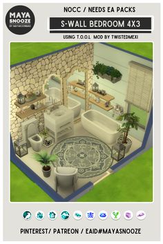 NOCC / Needs EA Packs / Download from Sims4 Gallery ID: MAYAsnooze Sims Freeplay Houses, Sims 4 Houses, The Sims4, Room Layout, Home N Decor, The Sims, Sims 4, Dream House, Layout