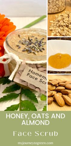 Homemade Oats, Honey Almonds, Homemade Cleaning Products, Lavender Buds, Grow Your Own Food, Homemade Beauty Products, Face Scrub, Natural Living