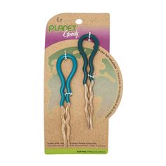 Goody Green and Blue French Hair Pins 2 Count | Planet Goody French Hair Pins, French Hair Pin, Blue Hair Pins, U Shaped Hair, How To Apply Concealer, Blue French, Sally Beauty, French Hair, Bamboo Fabric