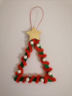 an ornament shaped like a christmas tree