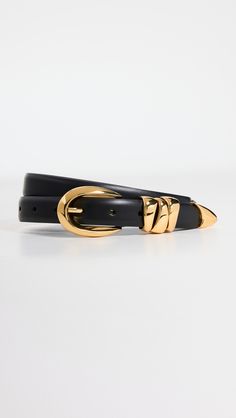 Fast Free Shipping & Free Returns on Madewell Triple Metal Keeper Gold Belt at Shopbop. Shop new arrivals from Madewell at Shopbop.com Black Belt With Gold Buckle, Belt Trend 2024, Corporate Accessories, Madewell Belt, Fall Belt, Belts Aesthetic, Black And Gold Belt, Womens Belts Fashion, Madewell Accessories