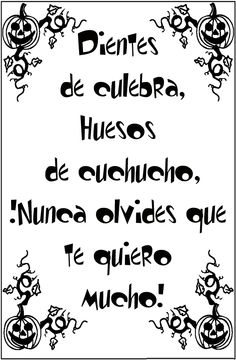 a black and white poster with spanish words