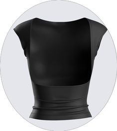 Black Tops For Evening, Black Elastane Top For Evening, Fitted Tops With Cutout Back For Night Out, Fitted Top With Cutout Back For Night Out, Chic Black Top With Cutout Back, Fitted Black Tank Top With Built-in Bra, Black Fitted Tank Top With Built-in Bra, Seamless Solid Color Backless Top, Chic Workout Crop Top