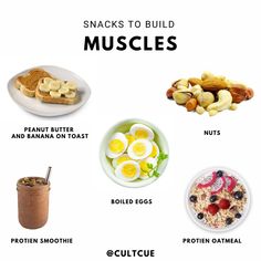 Muscle building snacks High Protein Midnight Snack, Hydrating Snacks, Protein Rich Breakfast Ideas, Protein Rich Recipes, Protein Rich Meals, Gym Snacks, Workout Meals, Healthy Weight Gain Foods, Food To Gain Muscle