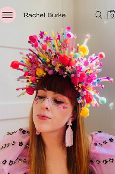 Carnaval Diy, Crazy Hat Day, Headpiece Diy, Easter Hairstyles For Kids, Easter Hats, Hat Day, Crazy Hats, Easter Bonnet