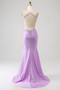 Lilac Prom Dress Mermaid, Prom Dresses Lilac, Prom Vibes, Lilac Prom Dress, Lavender Prom, Lilac Prom Dresses, Lovely Partner, Dresses Quinceanera, Dress Mermaid