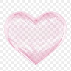 a pink heart shaped object on a checkered background, with the shape of a heart in