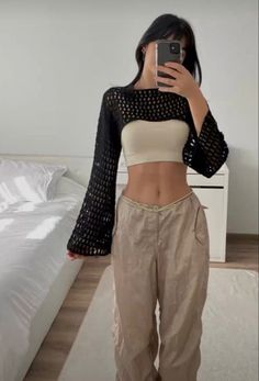 Outfit Amazon Finds, Streetstyle Aesthetic, Crochet Top Outfit, Mode Zara, Diy Vetement, Pinterest Outfits, Mode Inspo, Mode Inspiration