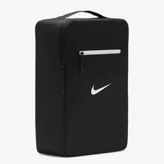 Nike Stash Shoe Box Bag Unisex New With Tags If You Have Any Questions Please Ask Before Purchasing. Check Out All Of Our Other Great Items B110 Nike Has Got You Covered With The Perfect Place To Stash Your Sneakers When You Travel. Large Compartment With Zipper Smaller Sized Compartment With Zipper Top Carry Handle Color Shown: Black Style: #Db0192-010 Nike Bag, Nike Bags, Basketball Clothes, Buy Bags, Shoes Bag, Nike Accessories, Box Bag, Zipper Top, Black Style