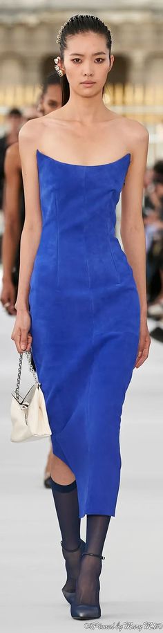 #Givenchy #Spring2024 #RTW #Fashion #Runway Purple Runway Fashion, Purple Runway, Blue Board, Fashion Runway, True Blue, Spring 2024