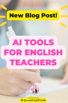 Explore and understand, in detail, how AI tools can assist in your ESL/EFL teaching. Learn to elevate your students' language learning experiences with AI. Esl Projects, School To Do List Printable, School To Do List, Teaching Esl Students, English Lesson Plans, Esl Teaching Resources, Teaching English Online, English Teachers