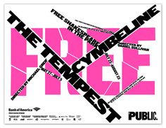 a pink poster with the words free against it