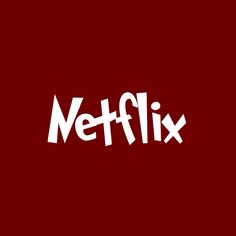 the netflix logo is shown in white on a red background with words that read netflix