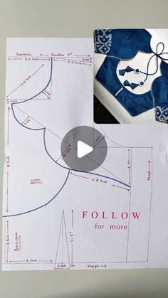 a video demonstrating how to sew the top and bottom part of a dress pattern