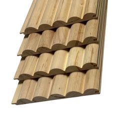 wooden planks stacked on top of each other