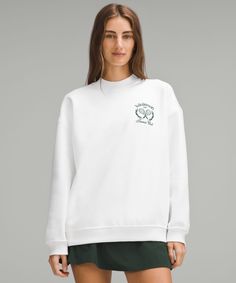 Heavyweight Fleece Pullover *Tennis Club | Women's Sweaters | lululemon Thick Sweatshirt, Tennis Gear, Christmas Board, Tennis Club, Tennis Clubs, Short Coat Jackets, Women's Sweaters, Business Casual Outfits, Shop Sweatshirts