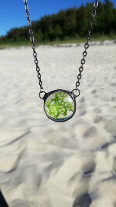 "© ♠ Handmade with passion ♠ © Created in my home studio. Tifanny method - eco friendly tin high quality** Glass medallion, terrarium, pendant necklace, soldered. . Inside is immortalized a real dried moss Dimension: The length of pendant 2,5cm / 1'' inch width: 2,5cm / 1''inch You can choose the length of the chain ♠ Fast shipping ♠ Fast Shipping With every purchase to USA, EU, Worldwide I guarantee registered priority shipping by Global Express ------------------------------------------------- Green Oxidized Sterling Silver Jewelry, Green Sterling Silver Jewelry With Oxidized Finish, Green Soldered Round Pendant Jewelry, Moss Jewelry, Moss Necklace, Miniature Terrarium, Terrarium Jewelry, Terrarium Necklace, Moss Terrarium