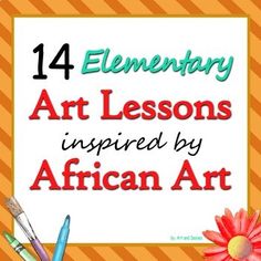 Looking for elementary art lessons inspired by African art? This bundle of lesson ideas has 14 kid-tested, exciting lessons, with multiple student-art examples, contextual information about each project, basic lesson procedures, and links to relevant websites with historical and cultural information.Lesson ideas include: paper-mache masks, embossed metal mirrors, mixed-media weavings, Adinkra prints, anthropomorphic ceramic pots, and more!Integrating multicultural elements into your art classroo Asian Art Projects, African Art For Kids, Art Lesson Ideas, Teaching Art Elementary, African Art Projects, Watercolor Koi Fish, Safari Art, Art Education Lessons, Art Camp