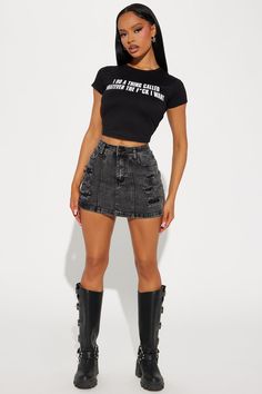 Fashion Nova Outfits Baddie, Fashion Nova Fits, Fashion Nova Skirt, Vegas Fashion, Fashion Nova Outfits, Fall Winter Wardrobe, Graphic Tee Shirt, Tee Shirt Print, Fashion Graphic