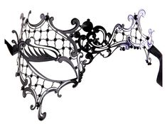 Elegant Design: Inspired by Phantom of the Opera, this laser-cut metal masquerade mask boasts a classic, intricate pattern, perfect for any masquerade. Rhinestone Embellishments: Decorated with high-quality Czech Preciosa rhinestones for added elegance and sparkle. Durable and Eco-Friendly: Crafted from sturdy, eco-friendly metal alloy for long-lasting wear and a luxurious look. Comfortable Fit: Features adjustable black ribbon ties for a secure, comfortable fit, designed to prevent paint flakin Phantom Mask, Black Masquerade, Black Masquerade Mask, Venetian Masquerade Masks, Ball Mask, Venetian Masquerade, Mask Masquerade, Half Mask, Venetian Masks