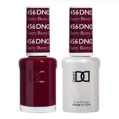 DND Gel & Lacquer  Cherry Berry #456 Gel polish and matching varnish