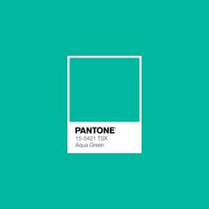 pantone's mint green color is featured in this image with the text pantone