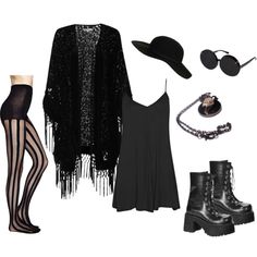 "Irish Summer Goth" by von-bats on Polyvore Irish Summer, Outfit Bar, Leggings Boots, Look Grunge, Boho Goth, Summer Goth, Diy Clothes Videos, Summer Stuff