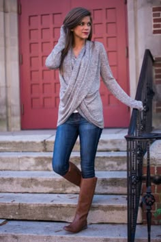 Wrapped Love Top, Taupe. #FixedOnFall Stitch Fix Outfits, Stich Fix, Winter Mode, My Dream Closet, Fall Winter Outfits