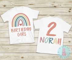 Rainbow Birthday Theme, Boho Rainbow Birthday, Birthday Boho, Personalized Birthday Shirts, Boho Birthday, Girl Rainbow, Birthday Girl Shirt, Photography Gifts, Rainbow Birthday