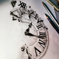 See this Instagram photo by @davidemikart • 841 likes Compass Drawing, Kunst Tattoos, Clock Tattoo Design, Men Tattoos, Tattoo Zeichnungen, Drawing Eyes, Drawing Hair, Watch Tattoos