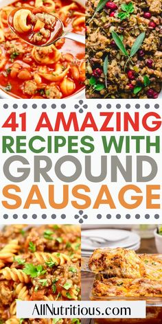 Ground Sausage Skillet Recipes, Meals With Hot Sausage, Recipes Made With Sausage, Recipes With Garlic Sausage, Dinners To Make With Ground Sausage, Dinner Ideas Sausage Ground, Recipes For Dinner With Sausage, Crockpot Meals With Ground Sausage, Ground Sweet Sausage Recipes Dinners