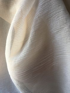 an up close shot of white fabric