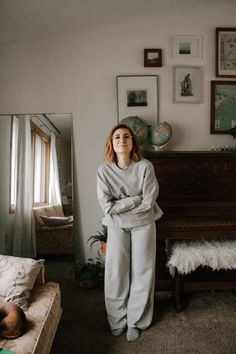 Ethical Lounge Wear with Les Lunes    #ethicalloungewear #ethicalpajamas #ethicalsweatshirt Cold Weather Fashion, The Two, Slow Fashion