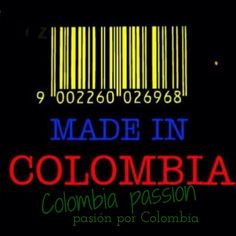 a barcode that reads made in colombia