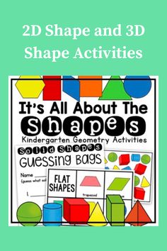 a book with the title it's all about the shapes and numbers for kids