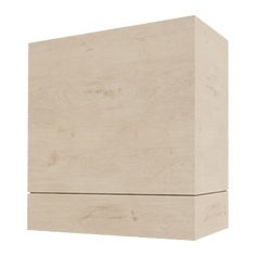 a wooden box is shown with no lid on the top and bottom part, in white ash wood