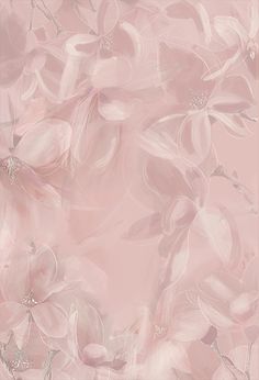 a pink background with white flowers on it