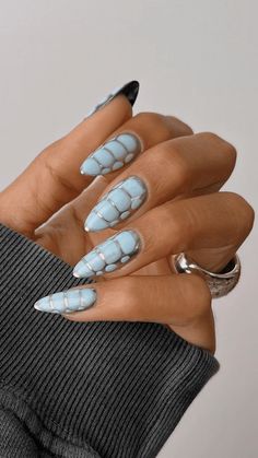 Blue Gel Nails, Mens Nails, Nail Color Trends, Smink Inspiration, Simple Gel Nails, Casual Nails, Print Nails, Crocodile Print, Trendy Nail Design