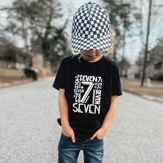 Seven Birthday Shirt, Seven Years Old T-Shirt, In My Seven Year Old Era Tee, 7th Birthday Shirts, Seven Birthday Party T-Shirt, Birthday Boy 🕕Production Time 1 business day🕕   ---𝗛𝗢𝗪 𝗧𝗢 𝗢𝗥𝗗𝗘𝗥  ⬅️ * Please review all the information provided in the description and listing images. * Select the shirt type and size using the drop-down menu. * Select the color of the shirt using the following drop-down menu.  *Your shirts will be ready to ship in 1-2 Business Days.  *Please message me if you have a rush order and need your shirts quickly. ---MATERIAL-- * The unisex t-shirts are true-to-size shirts. Shirts are a relaxed fit so it is suggested for women can order one size smaller for a further slim fit. *Solid colors are %100 cottons. * Taped shoulder-to-shoulder * Pre-shrunk * Sweats Seven Birthday Shirt, Funny Toddler Shirt, But Did You Die, Skeleton Hand, Old T Shirts, Wild Child, Jesus Shirts, 7th Birthday, Birthday Boy