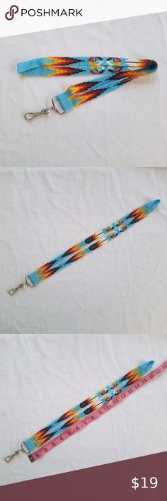 Southwest style Lanyard Southwest Style, Lanyard, Embroidered Friendship Bracelet, Bright Colors, Closet, Color