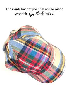 Baker Boy Newsboy HatReversible3-5 days processing time*all hats will be made with EPIC Plaid on inside, placement of plaid will vary TO ORDER:Please select a size from the drop down menu and leave me a note of your choice of corduroy color! Easy Peazy! New to the Bound family of hats is the cutie patootie Baker Boy Newsboy Hat. From casual date night to camping or simply getting groceries - this honey will cover third (and fourth) day hair in a jiffy and you'll look cute as a button. *Please kn Casual Plaid Flat Cap, Plaid Adjustable Curved Brim Hat, Adjustable Plaid Hat With Curved Brim, Plaid Cap One Size Fits Most, Adjustable Plaid Cap, Adjustable Plaid Flat Cap, Casual Plaid Hat With Curved Brim, Multicolor Flat Cap Baseball Cap Casual Style, Multicolor Short Brim Baseball Cap