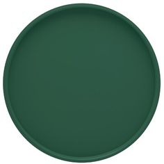 an empty green plate on a white background