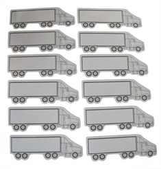 PRICES MAY VARY. 12-PIECE SEMI MAGNETS measure 5.25 inches by 1.75 inches with thick mil magnet construction. These make ideal giveaways, carnival prizes or party favors in gift goody bags as stuffers. PRIME TEACHER SUPPLIES these magnets add flair to any table setting as decorations or as a truck centerpiece. They are perfect for construction themed birthday parties & for games at get togethers. A must have in goodybags. GIVE-AWAY PARTY FAVORS Coaches, teachers, & parents alike will enjoy their Excavator Birthday Party Favors, School Bus Party Favors, Little Blue Truck Party Favors, Teacher Decorations, Promotional Items For Business, Truck Keychain, Fair Carnival, Truck Party Favors, Grab Bag Gifts