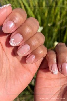 wedding nails for bride pearl