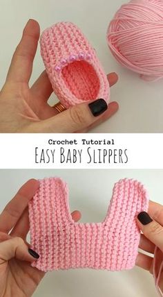 crochet baby slippers are easy to make and so cute for beginners