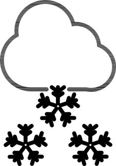 Line art Snowfall icon in flat style. Art