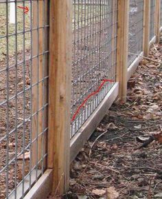 a close up of a fence with a red line on the top and bottom part